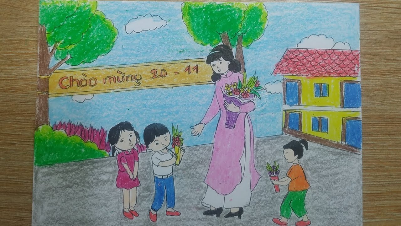 Vẽ tranh 2011 đơn giản đẹp nhất cho lớp 3 8 mọi lứa tuổi  Trường THPT  Kiến Thụy